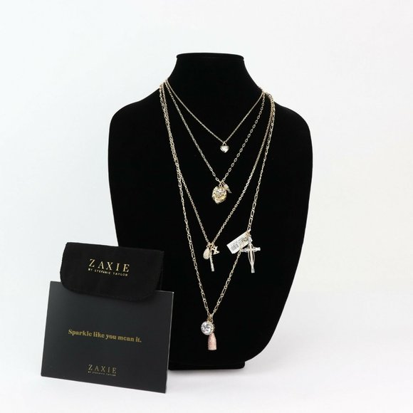 ZAXIE Charmed and Dangerous Layered Necklace - Picture 1 of 8